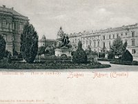 Akademički trg (današnji Trg Josipa Juraja Strossmayera) 1899. godine